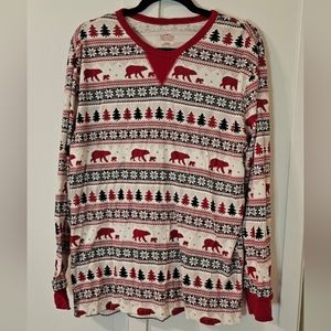Wondershop Cherry Bear men's long sleeve pajama top